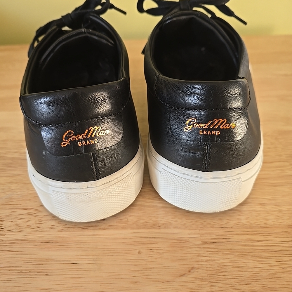 Good Man Brand Black Leather Men's Shoes Sz 10.5 Made In Italy - Picture 5 of 9